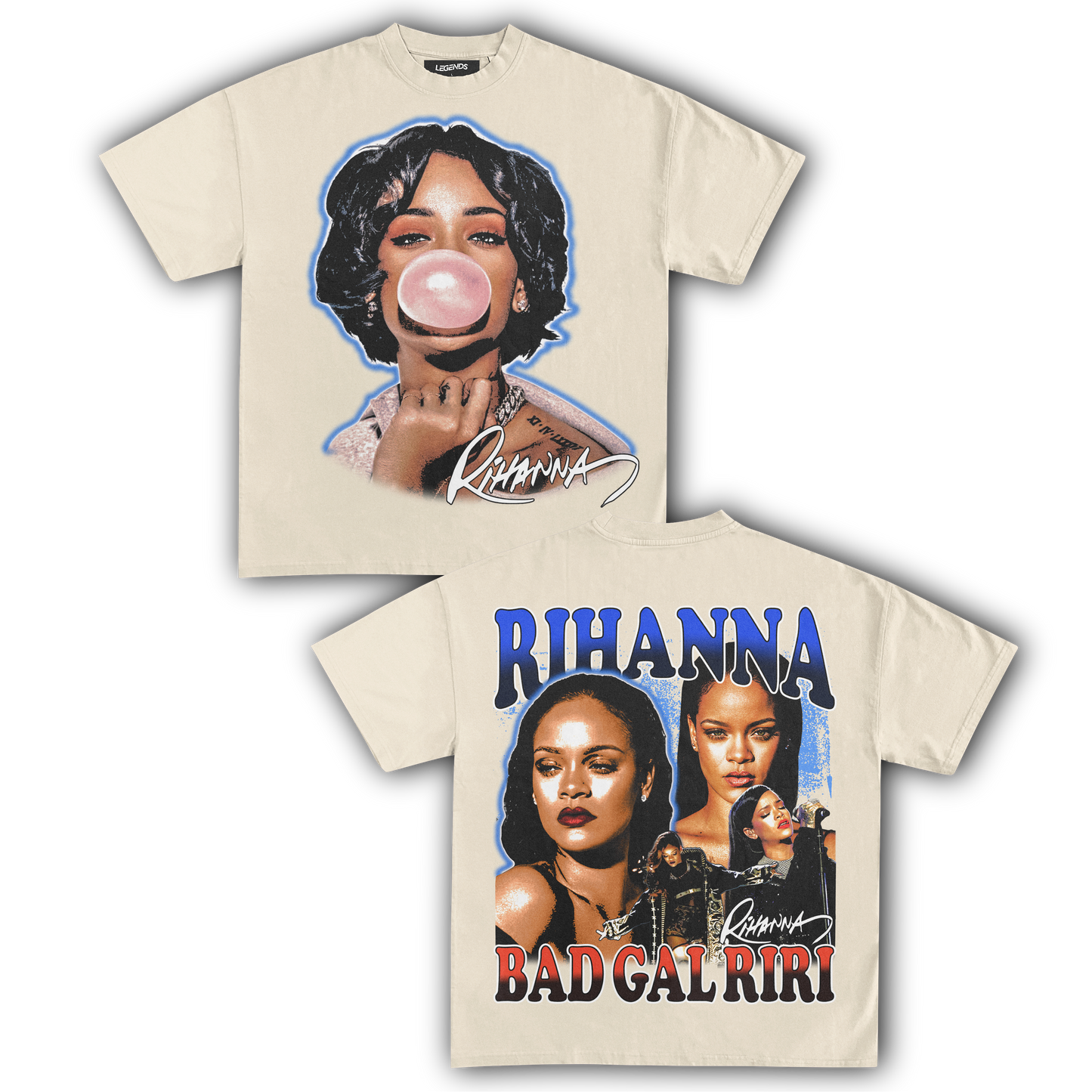 RIHANNA BUBBLEGUM TEE (Double Sided)