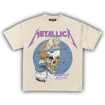 METALLICA DAMAGED JUSTICE TEE