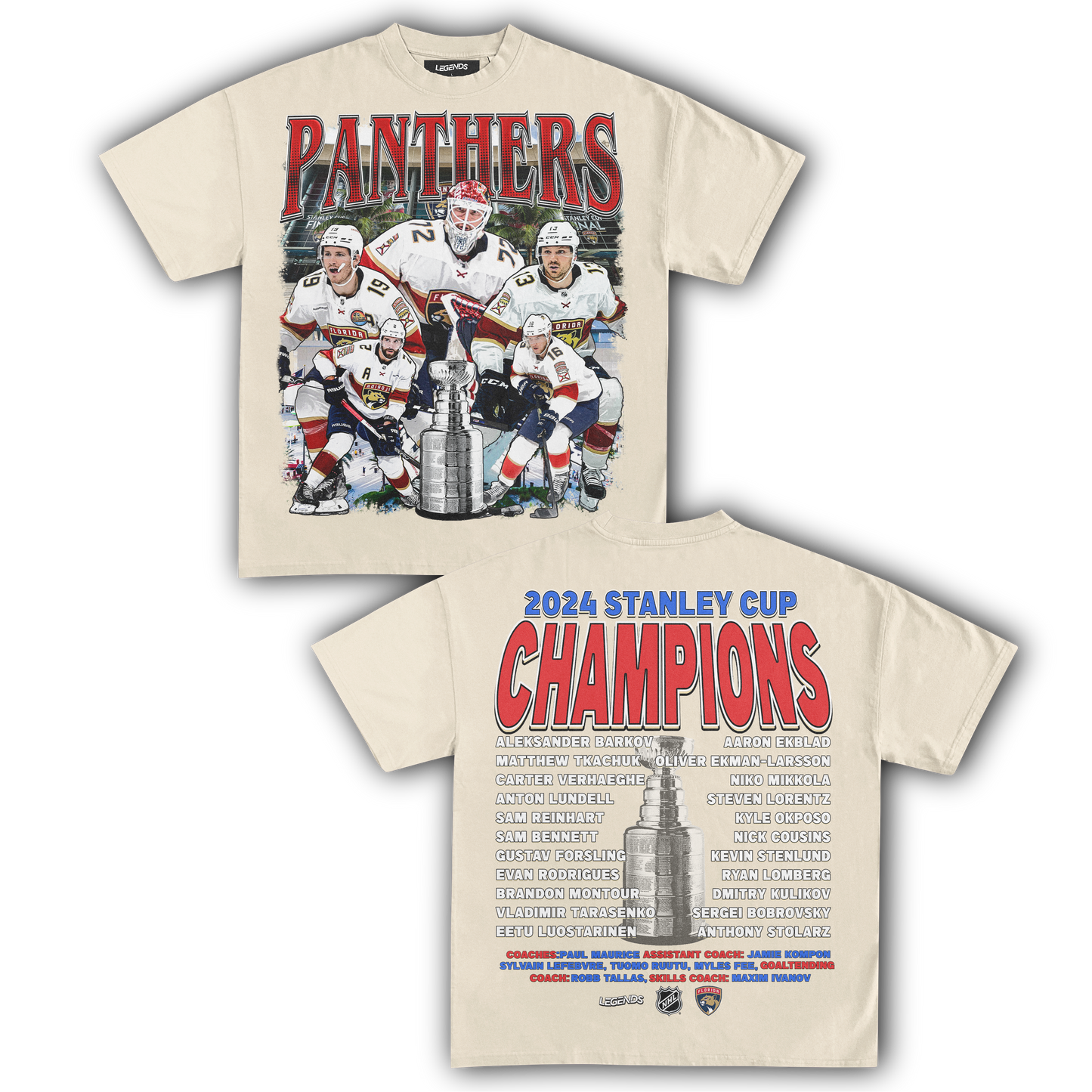 FLORIDA PANTHERS CHAMPIONS TEE (Double Sided)