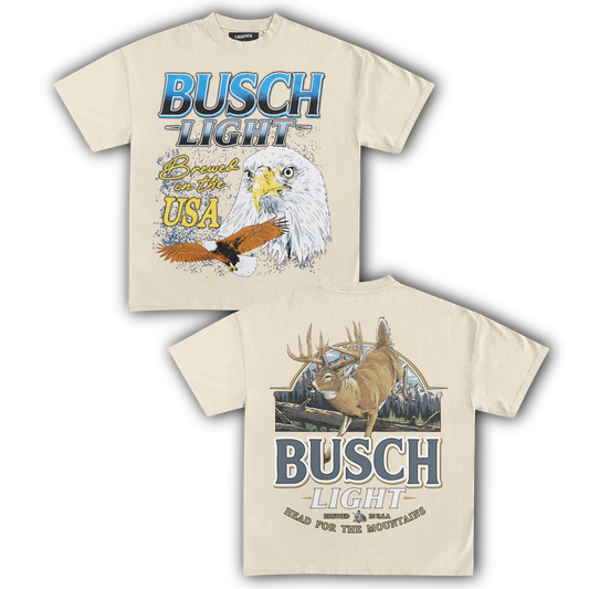 BUSCH LIGHT BREWED IN THE USA TEE (Double Sided)