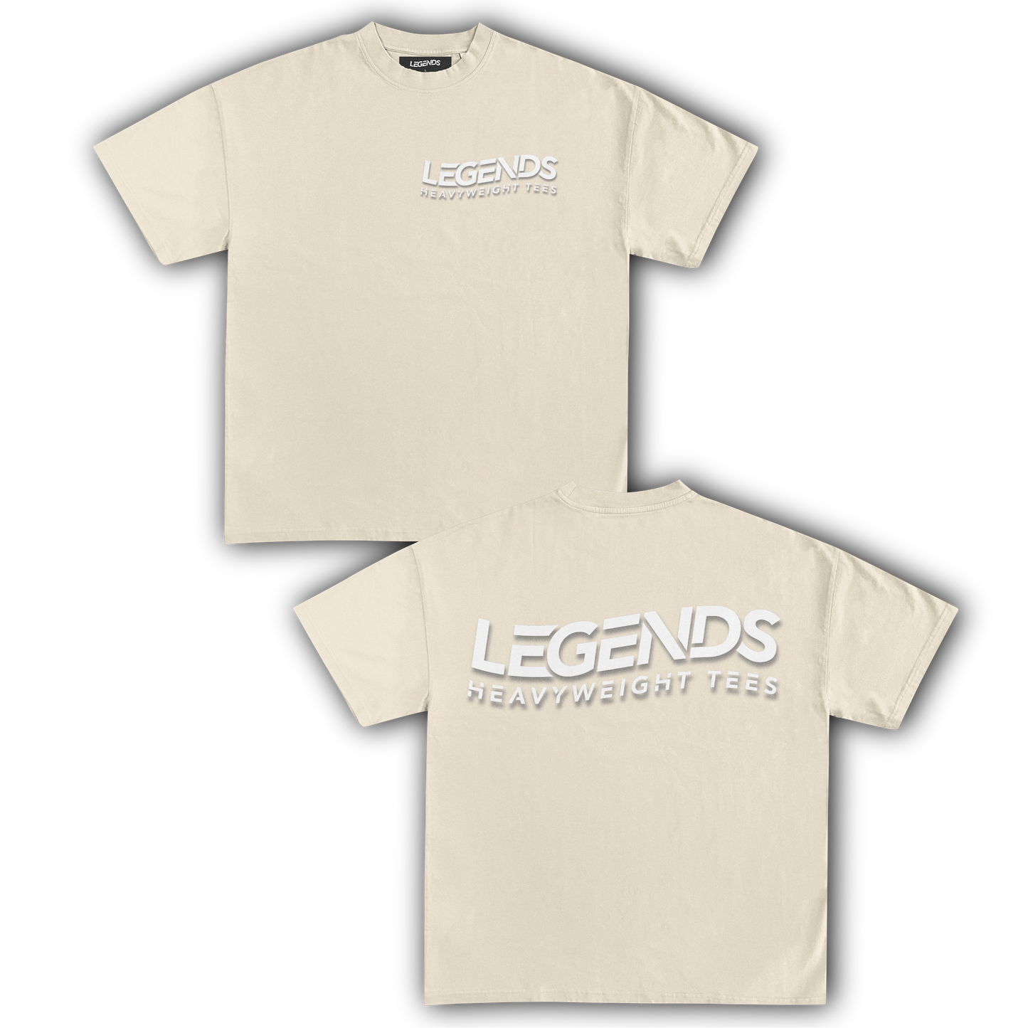 LEGENDS HEAVYWEIGHT TEE (White Script)