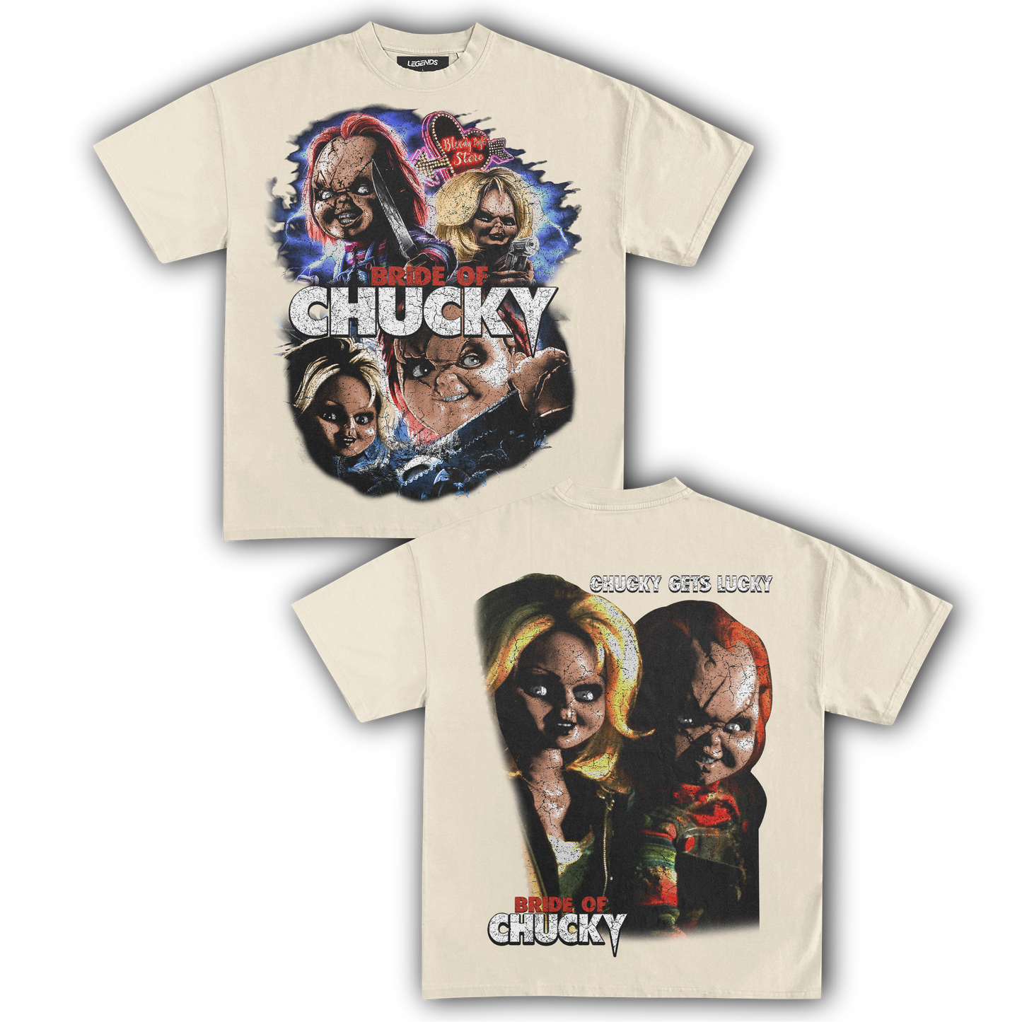 BRIDE OF CHUCKY VINTAGE TEE (Double Sided)