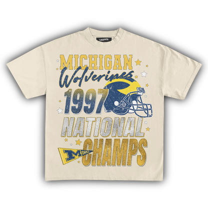 WOLVERINES VINTAGE 1997 NATIONAL CHAMPS TEE