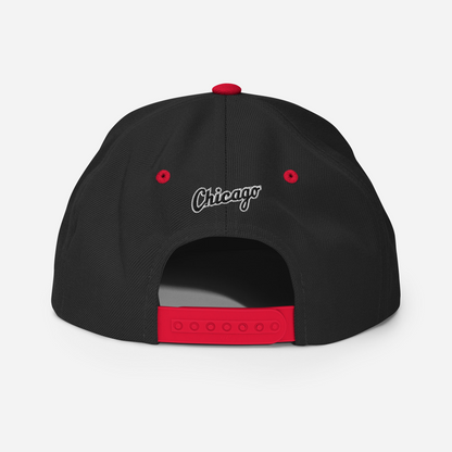 CHICAGO SNAPBACK (BLACK / RED)