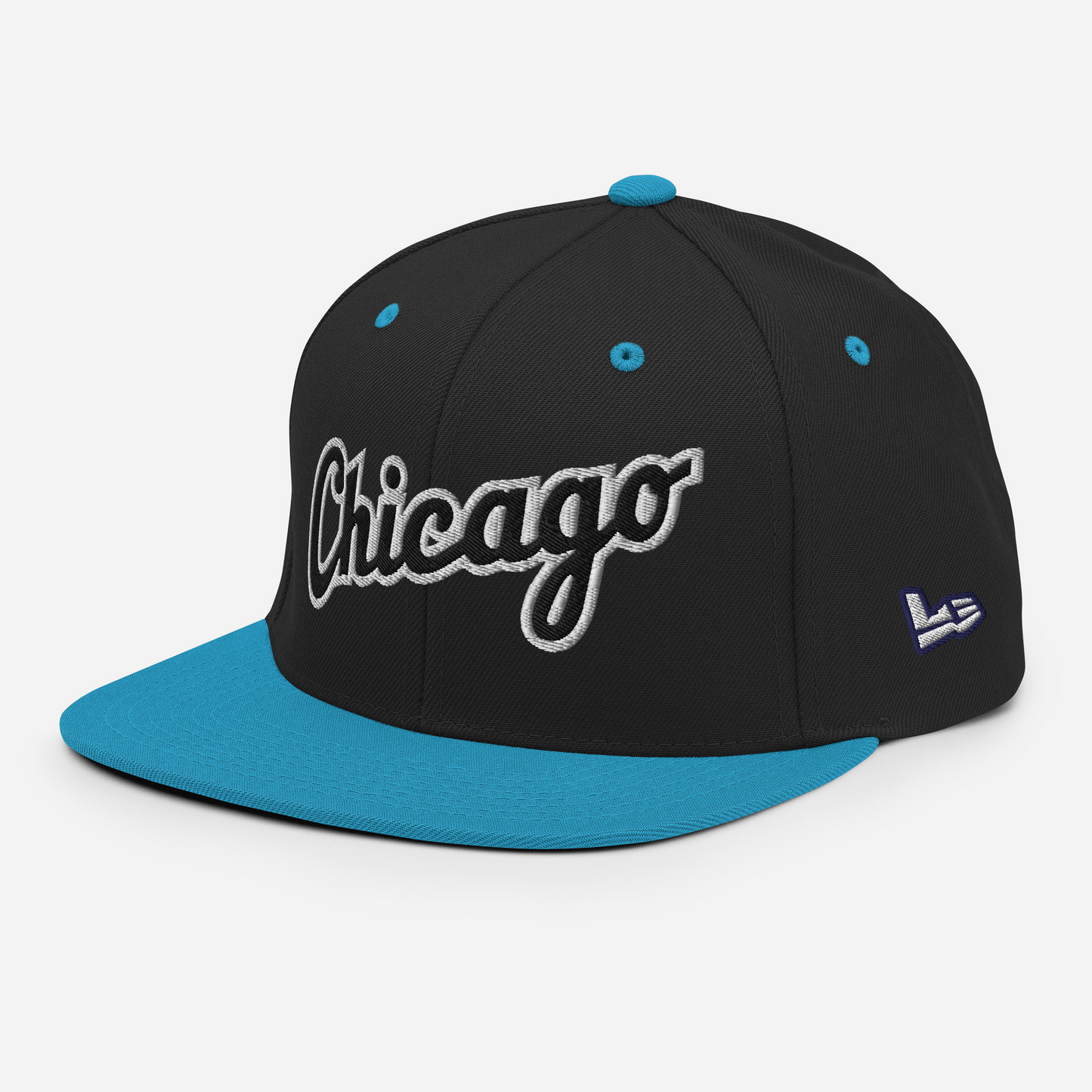 CHICAGO SNAPBACK (BLACK / TEAL)