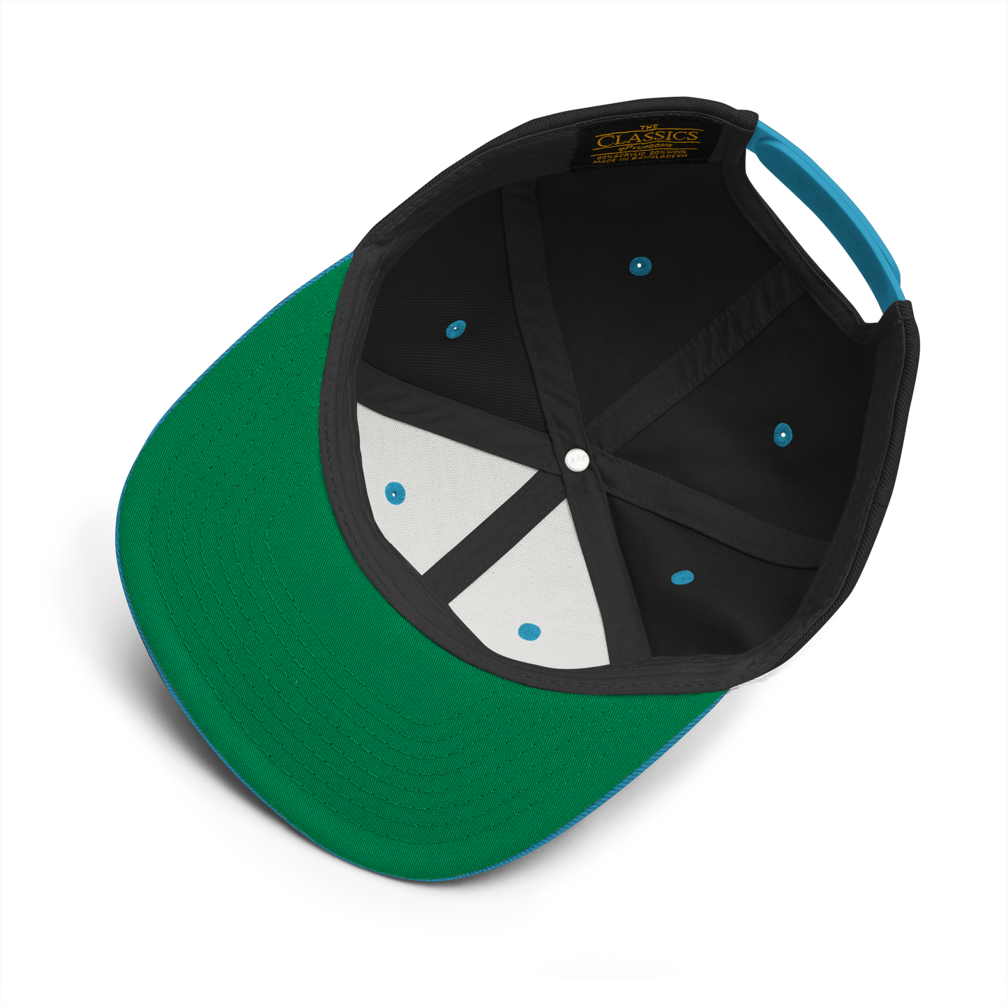 CHICAGO SNAPBACK (BLACK / TEAL)