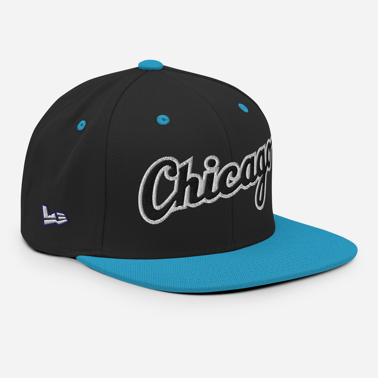 CHICAGO SNAPBACK (BLACK / TEAL)