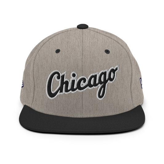 CHICAGO SNAPBACK (HEATHER GREY / BLACK)