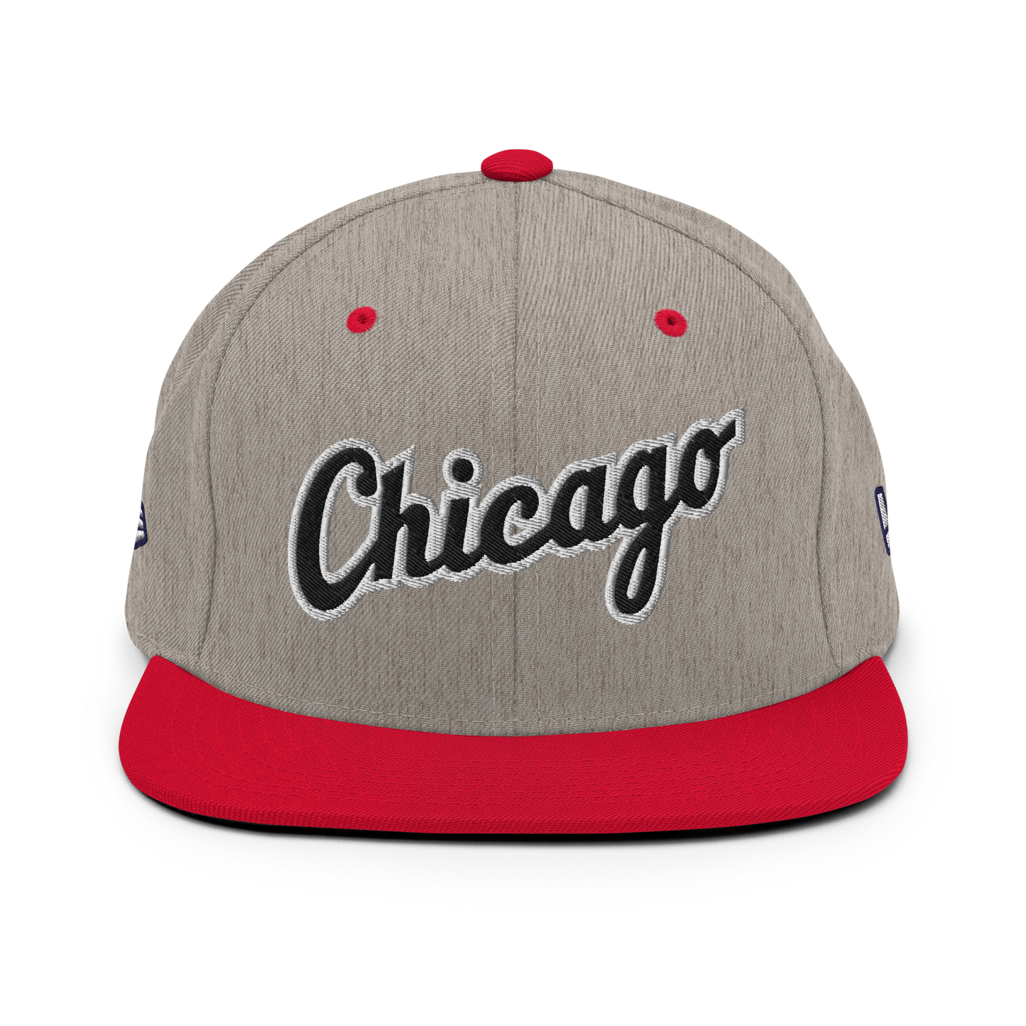 CHICAGO SNAPBACK (HEATHER GREY / RED)