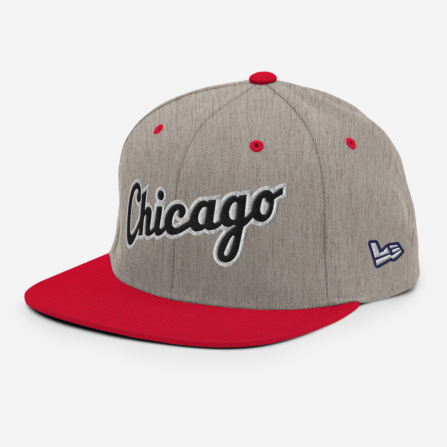 CHICAGO SNAPBACK (HEATHER GREY / RED)