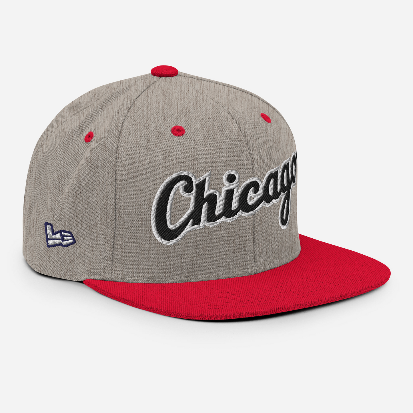 CHICAGO SNAPBACK (HEATHER GREY / RED)