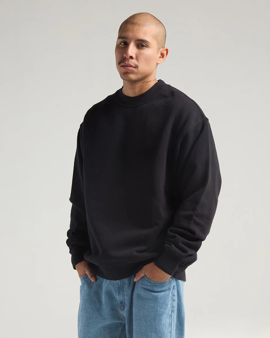 HEAVYWEIGHT GARMENT DYE CREWNECK SWEATER (Vintage Onyx)