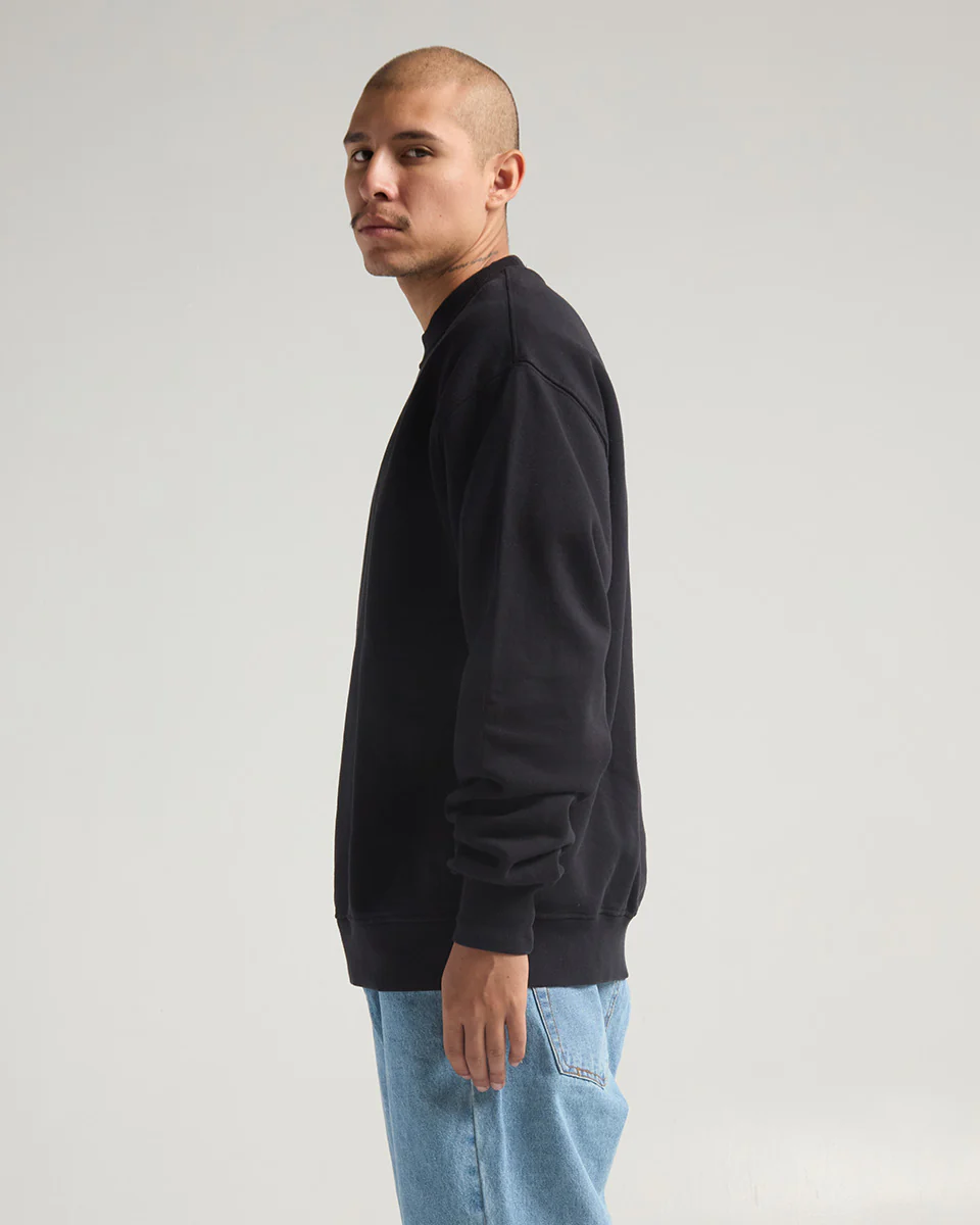 HEAVYWEIGHT GARMENT DYE CREWNECK SWEATER (Vintage Onyx)