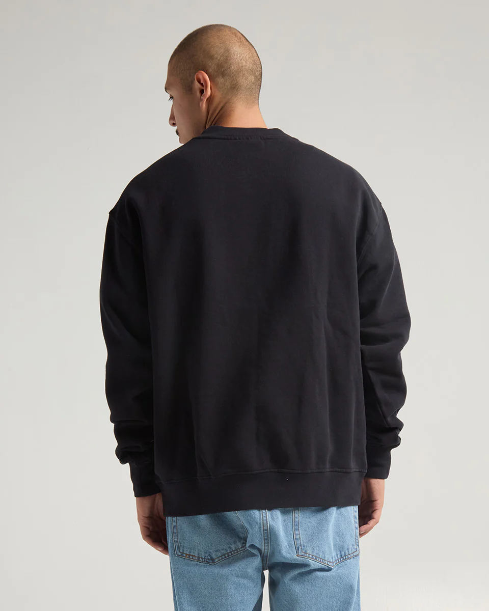 HEAVYWEIGHT GARMENT DYE CREWNECK SWEATER (Vintage Onyx)