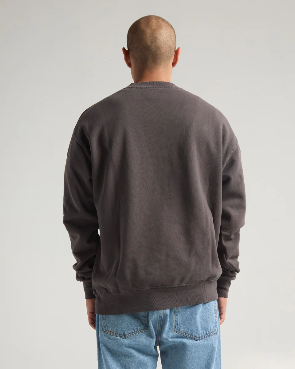 HEAVYWEIGHT GARMENT DYE CREWNECK SWEATER (Vintage Shadow)