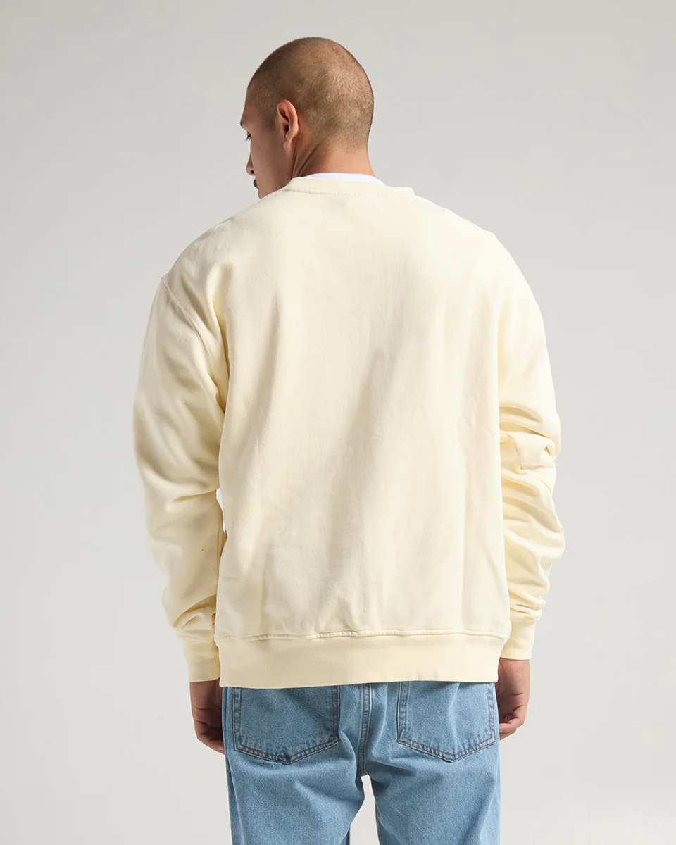 HEAVYWEIGHT GARMENT DYE CREWNECK SWEATER (Vintage Bone)