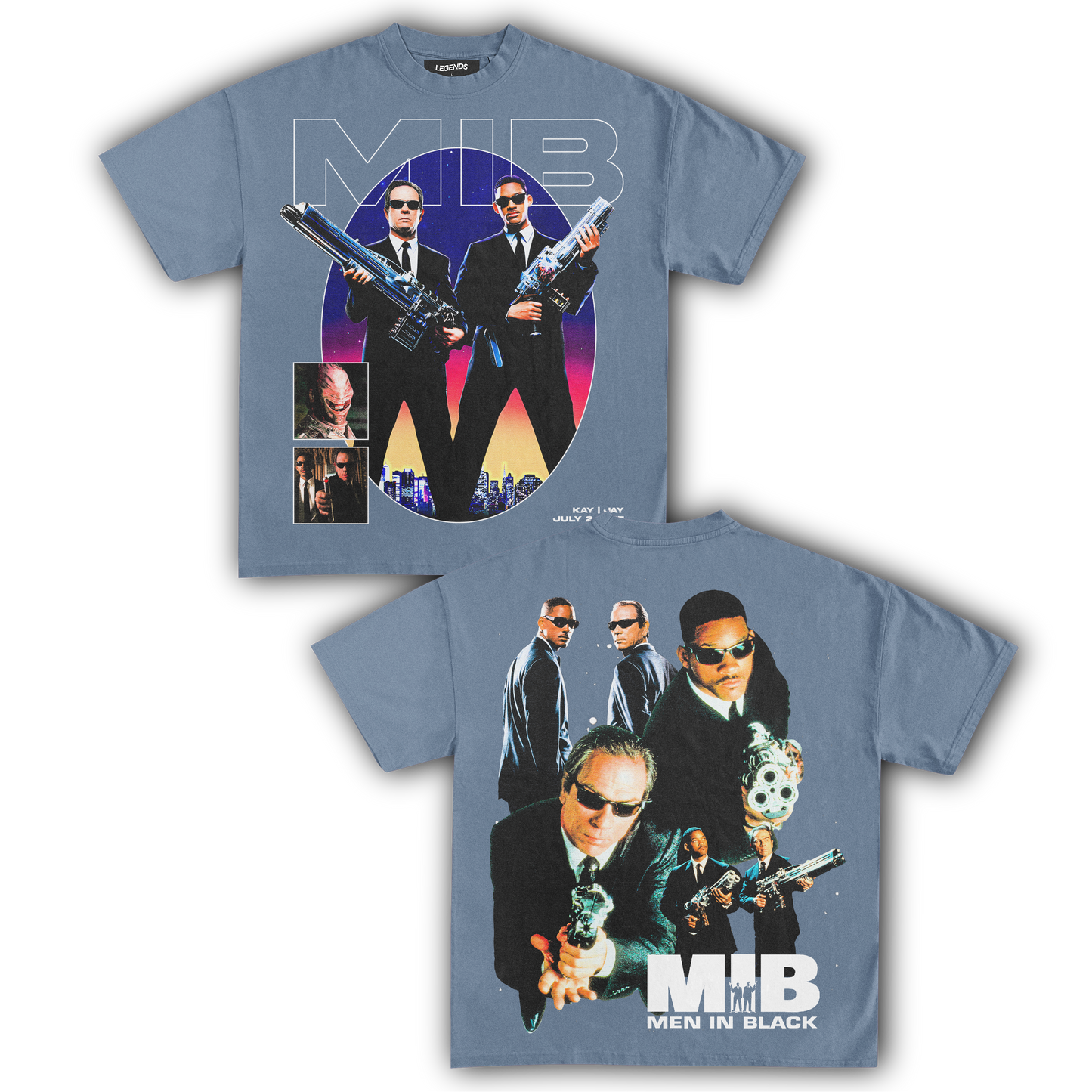 MEN IN BLACK 1997 VINTAGE TEE (Double Sided)