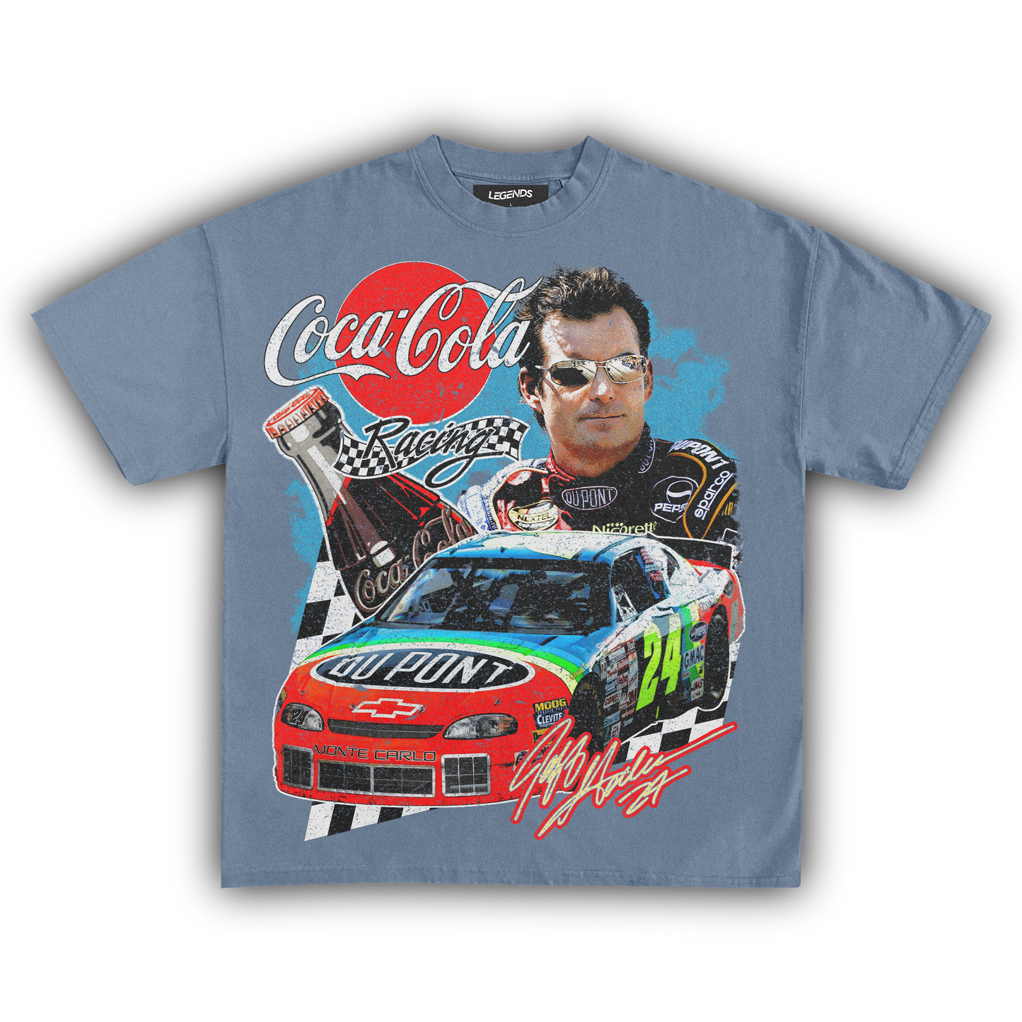 JEFF GORDAN COCA-COLA RACING VINTAGE TEE