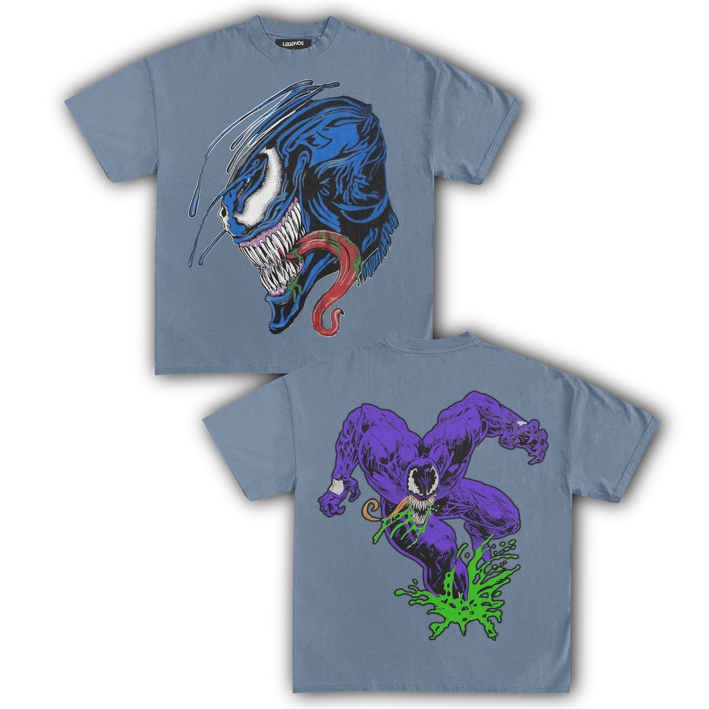 BLUE VENOM TEE (Double Sided)