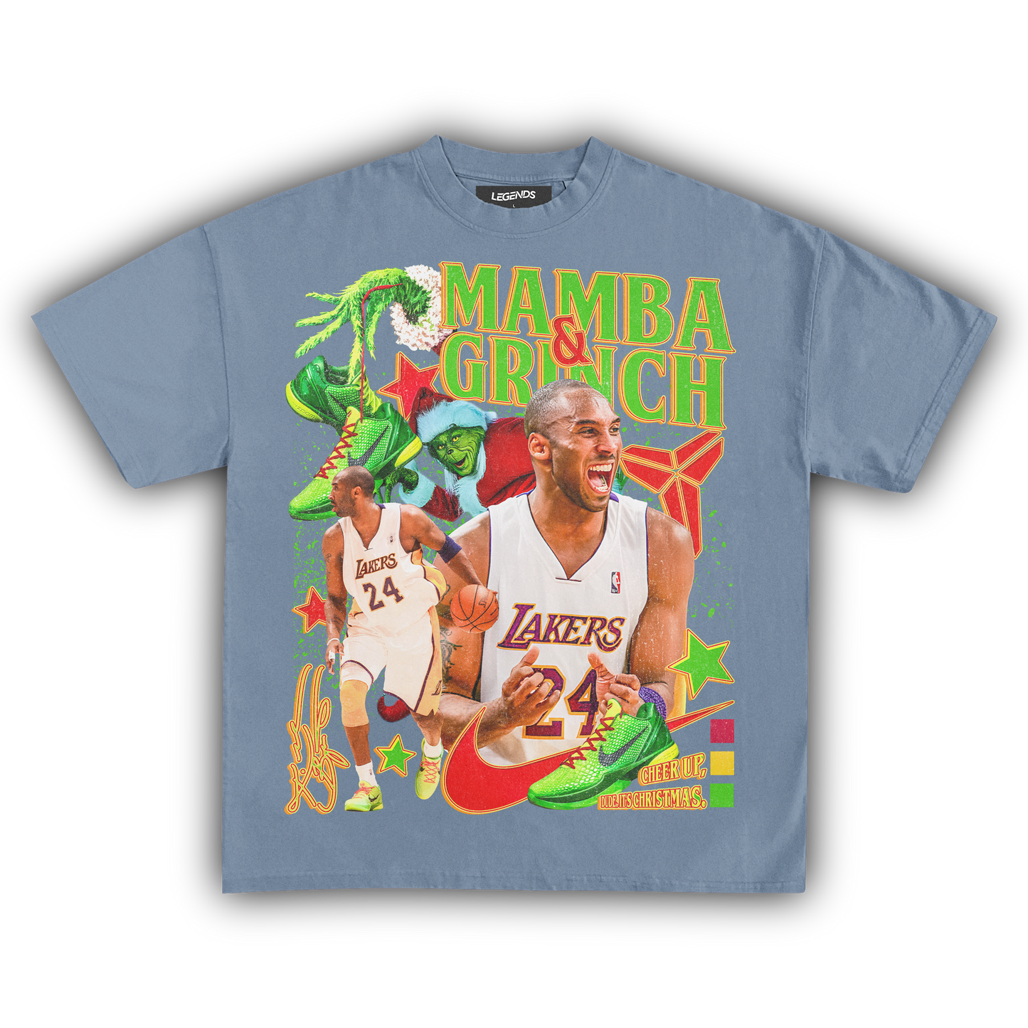 MAMBA & GRINCH STOLE CHRISTMAS TEE