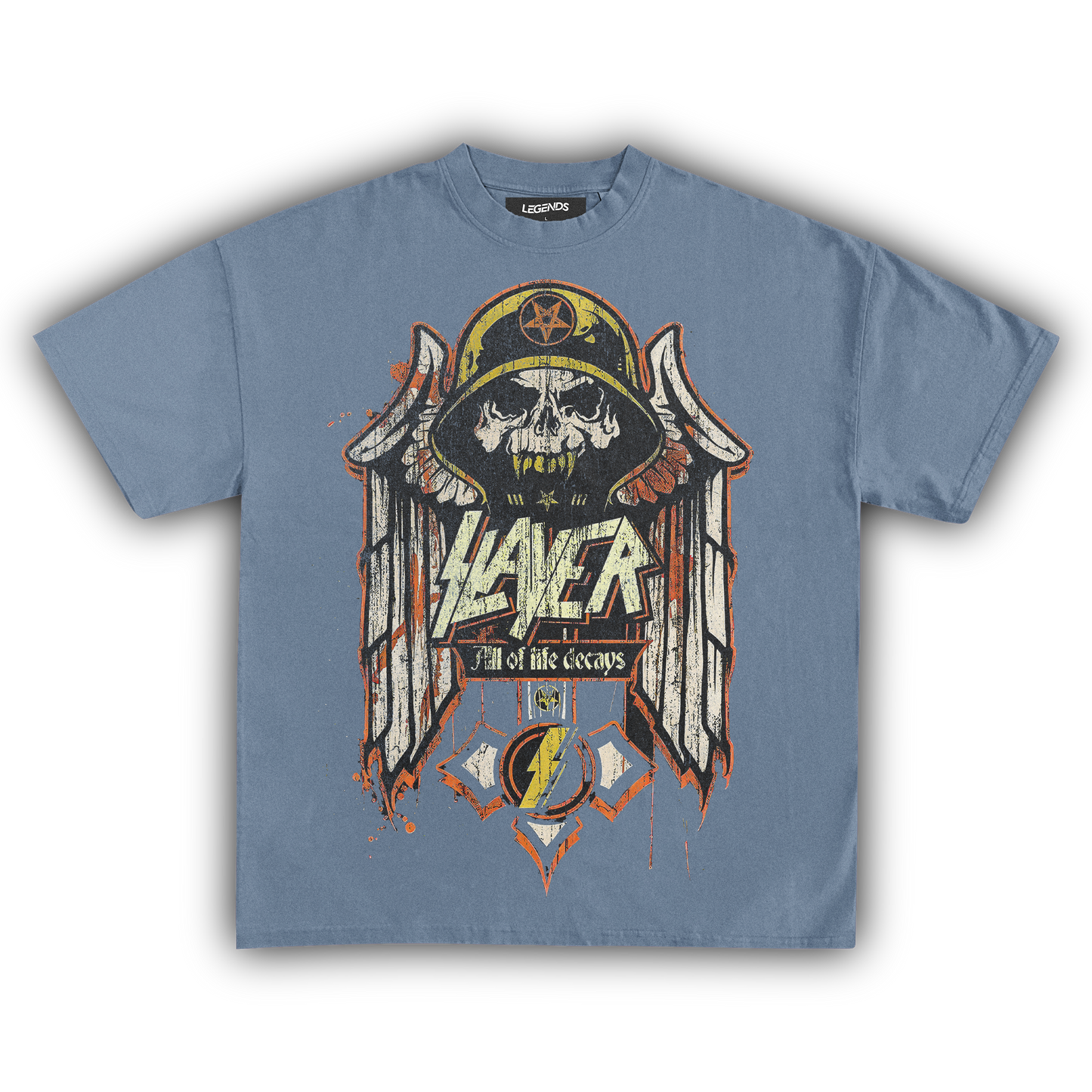 SLAYER ALL OF LIFE DECAYS VINTAGE TEE