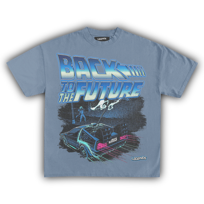 BACK TO THE FUTURE LIGHTNING STRIKE DELOREAN TEE