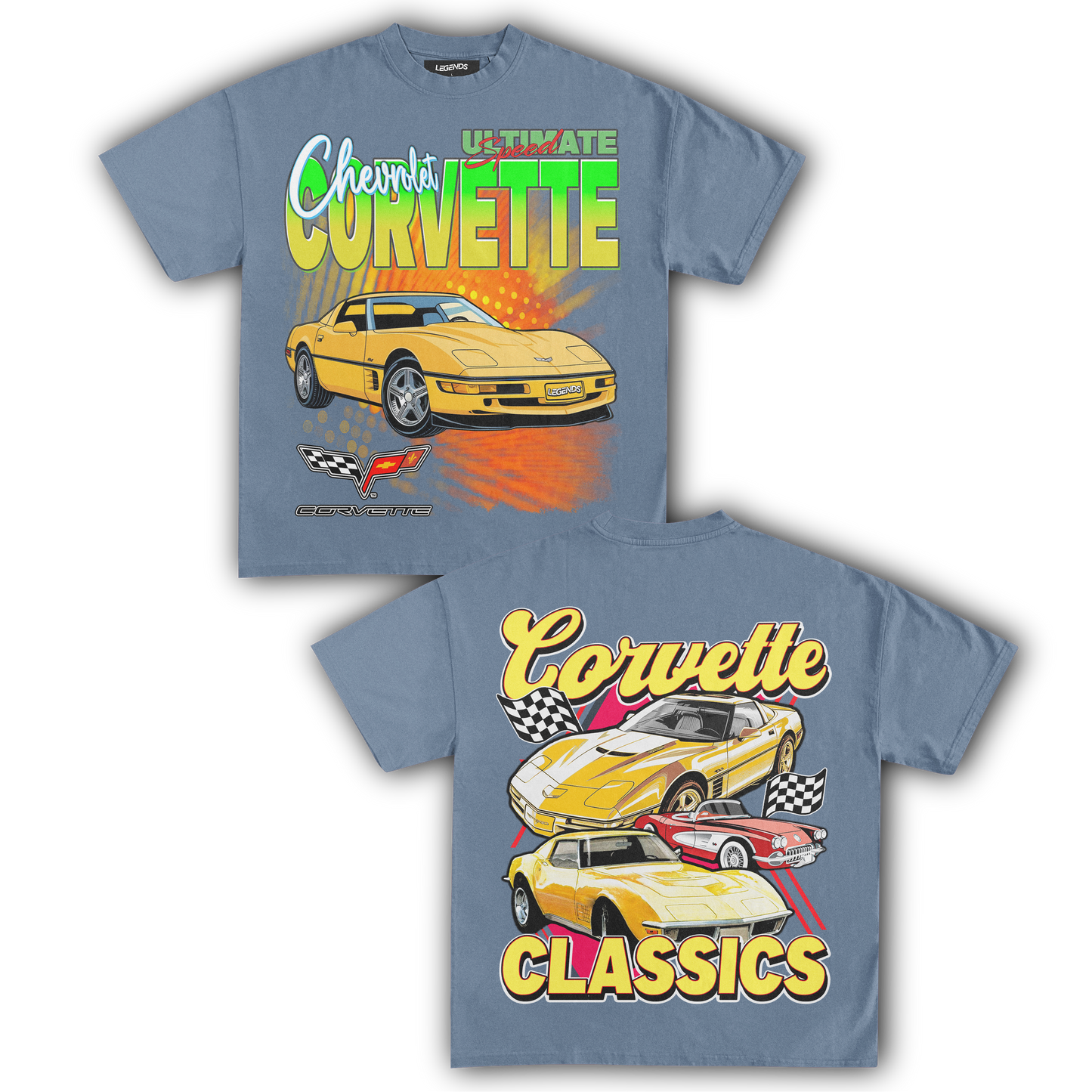 CORVETTE ULTIMATE SPEED CLASSICS TEE (Double Sided)