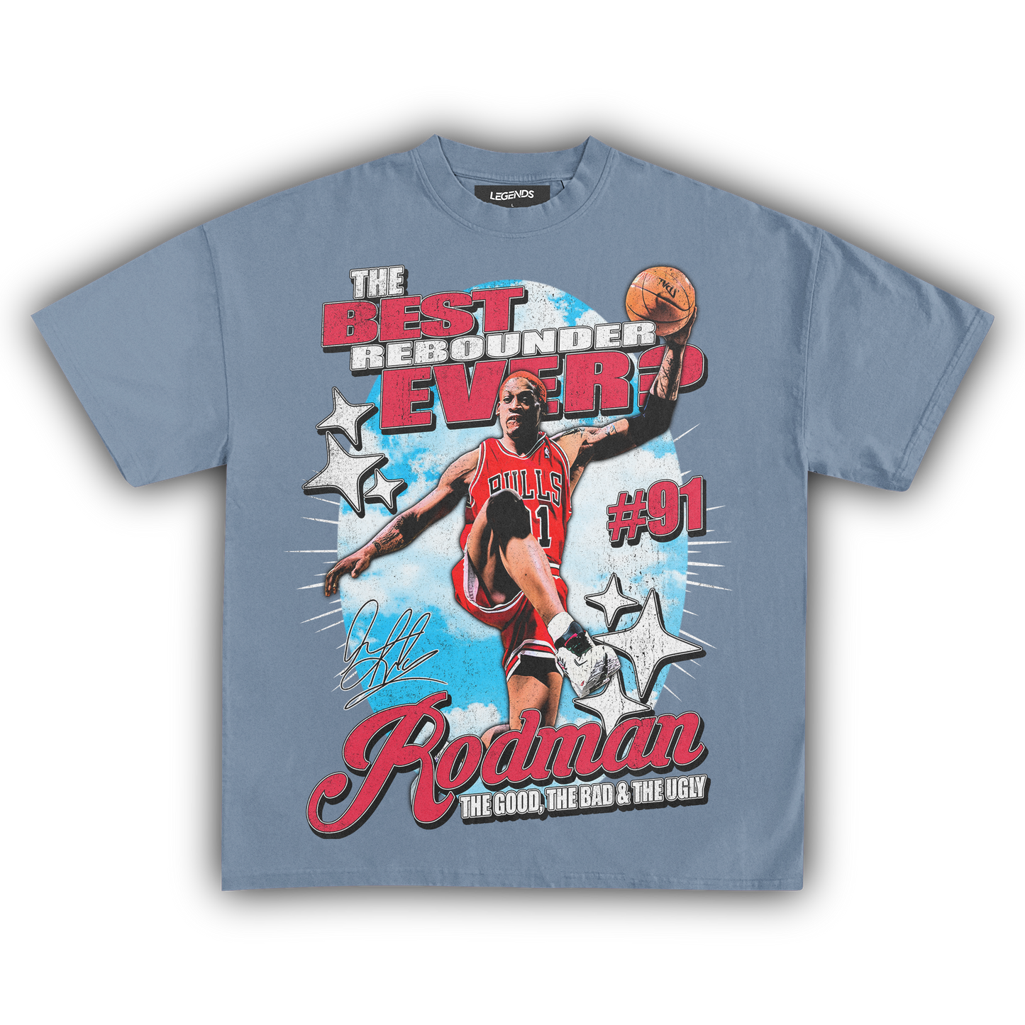 DENNIS RODMAN BEST REBOUNDER EVER TEE