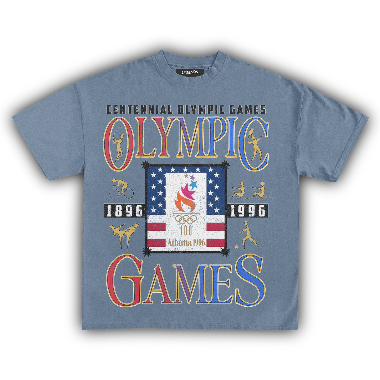 1896-1996 CENTENNIAL GAMES VINTAGE TEE