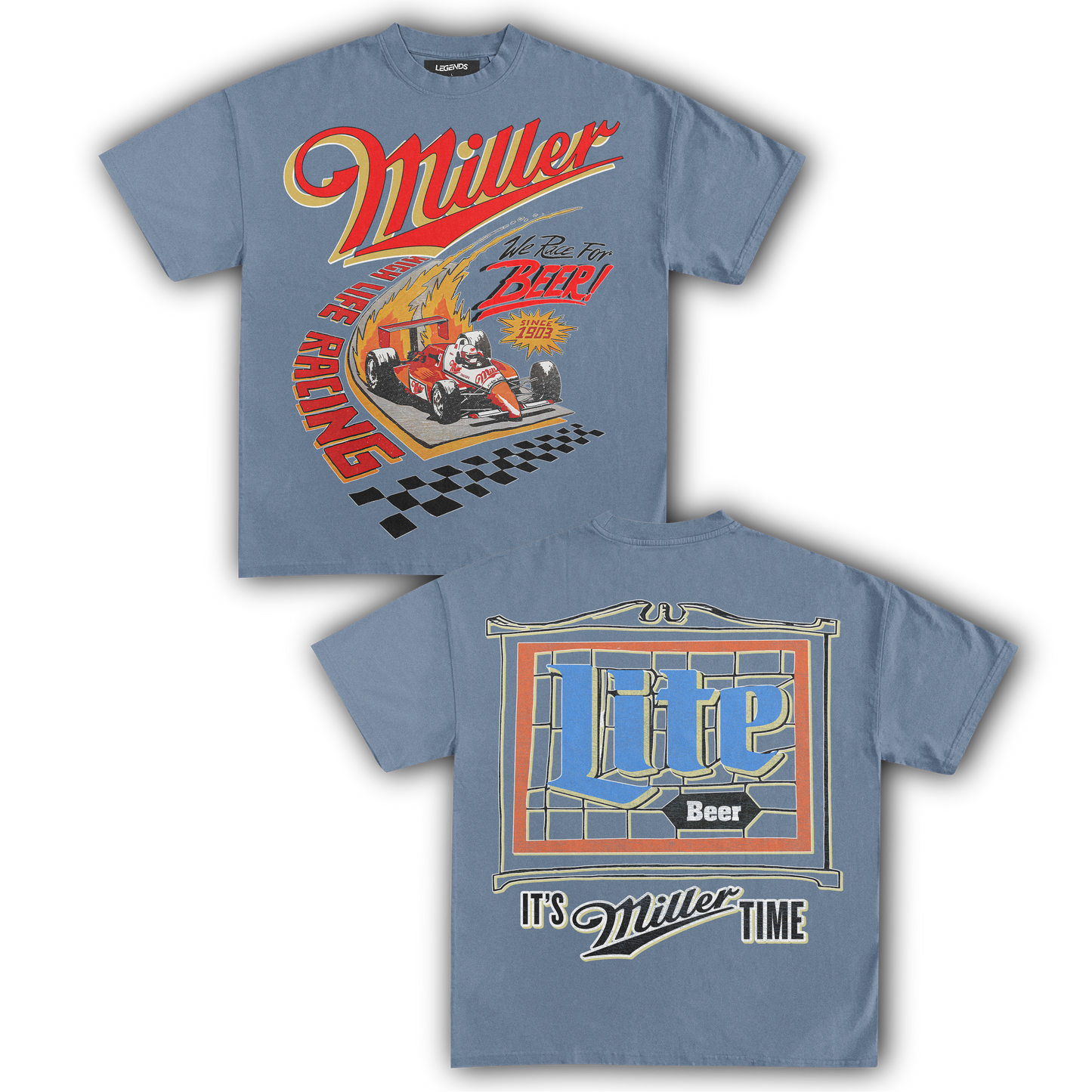 MILLER HIGH LIFE RACING TEE (Double Sided)