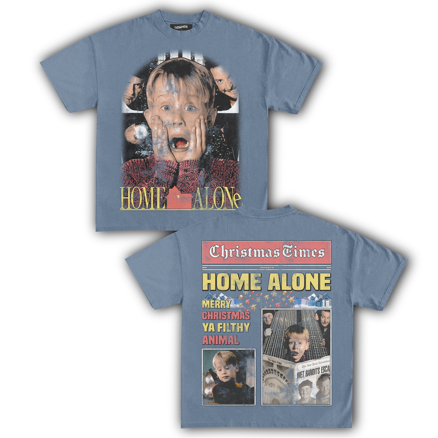 HOME ALONE BREAKING NEWS TEE (Double Sided)