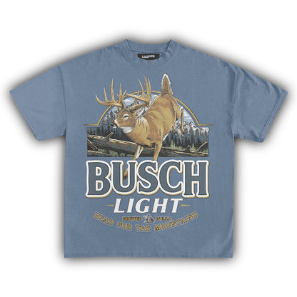 BUSCH LIGHT HEAD FOR THE MOUNTAINS TEE