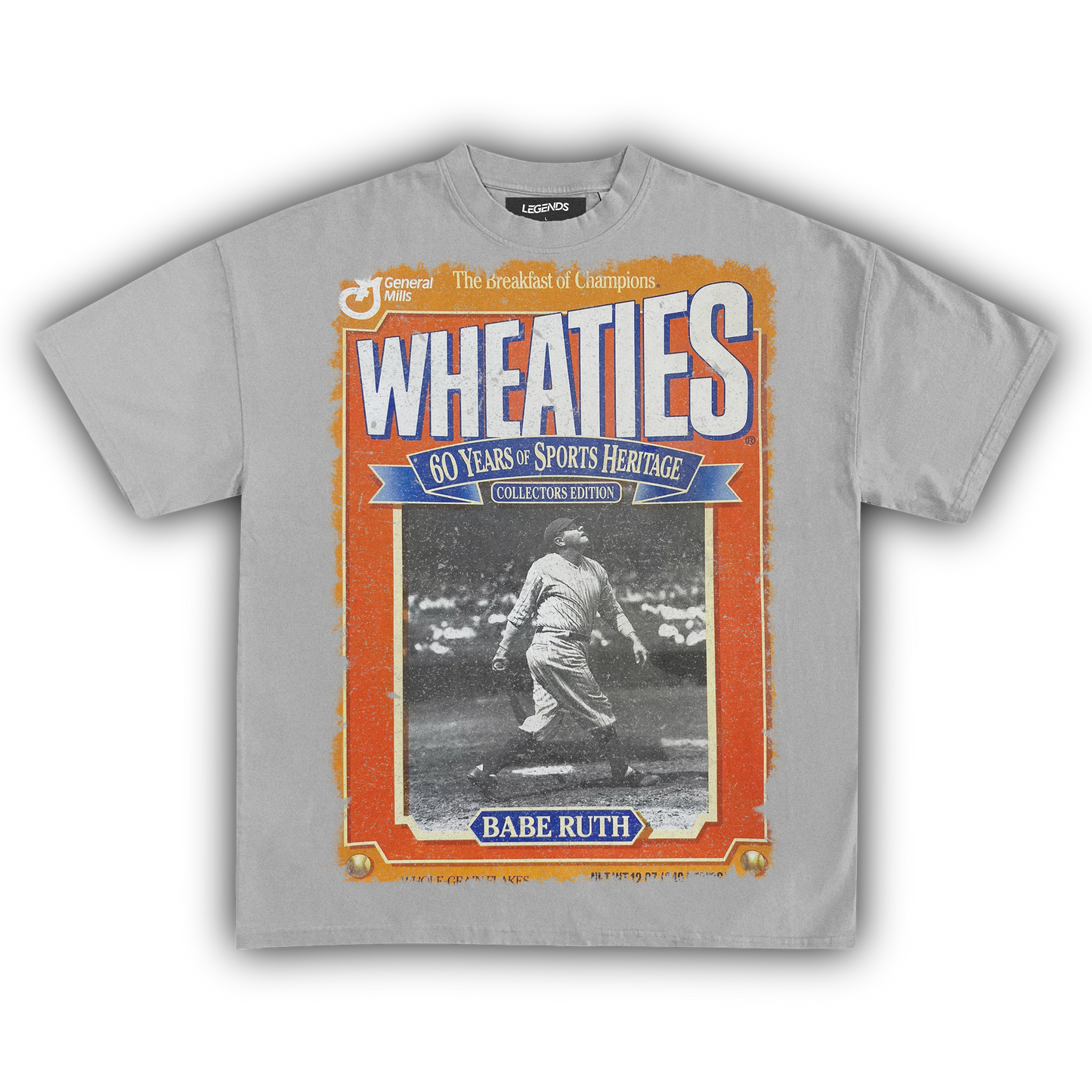 WHEATIES BABE RUTH 1992 VINTAGE TEE