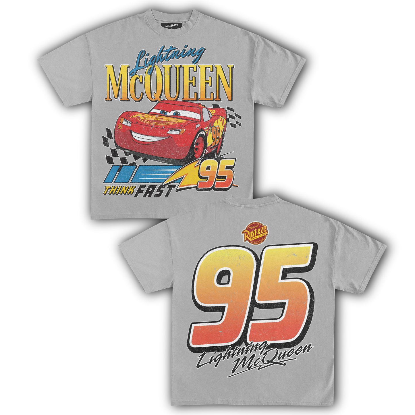 LIGHTNING MCQUEEN VINTAGE TEE (Double)