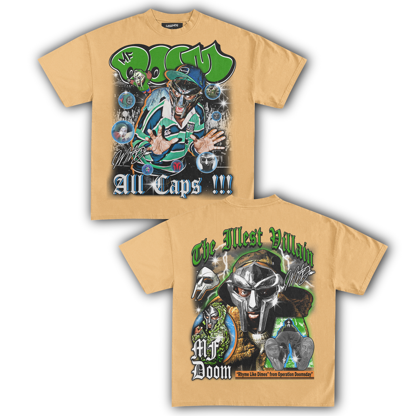 MF DOOM THE ILLEST VILLAIN TEE (Double Sided)