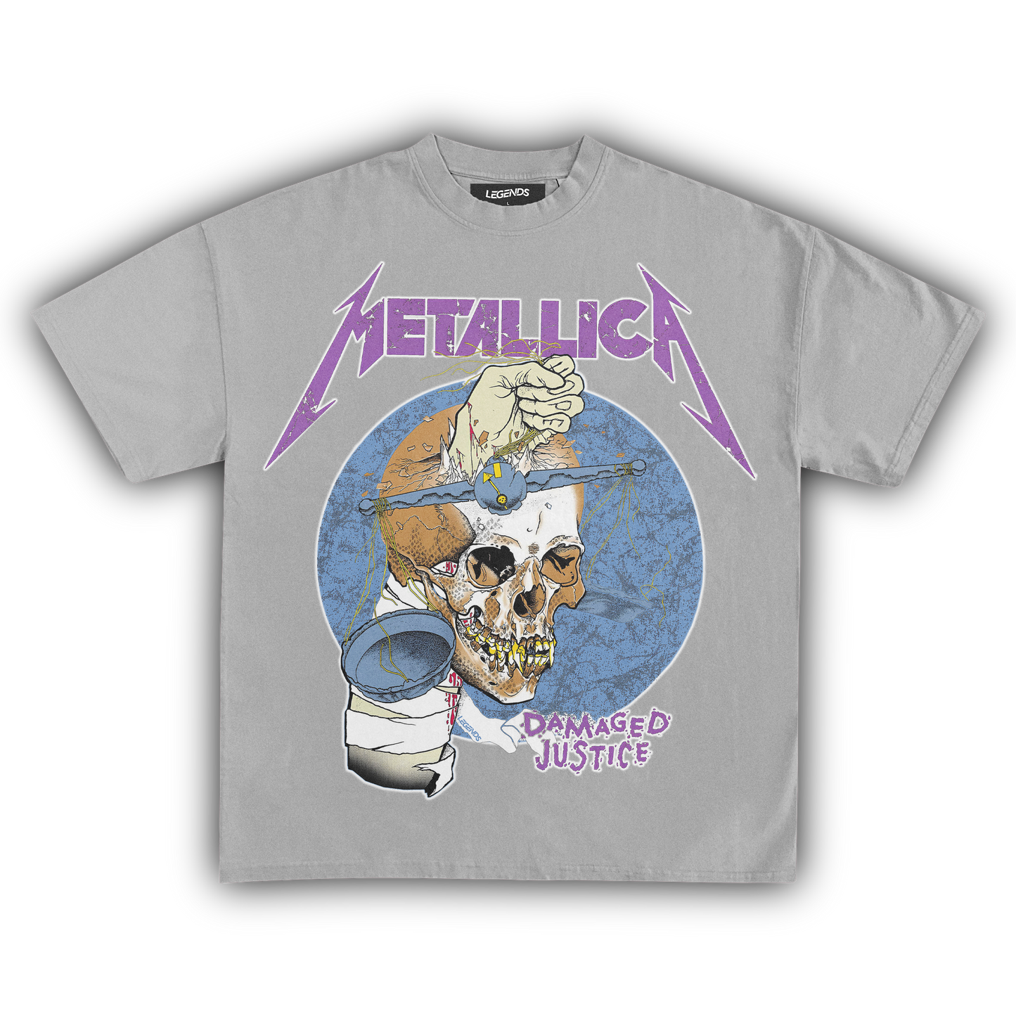 METALLICA DAMAGED JUSTICE TEE