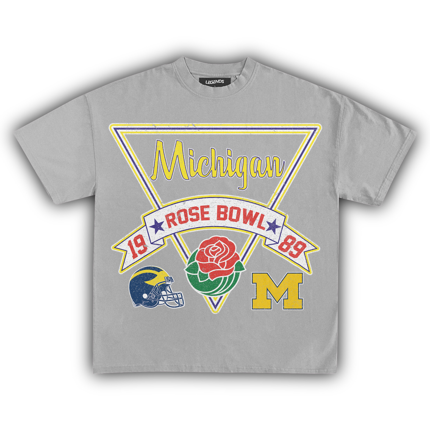 WOLVERINES VINTAGE 1989 ROSE BOWL TEE