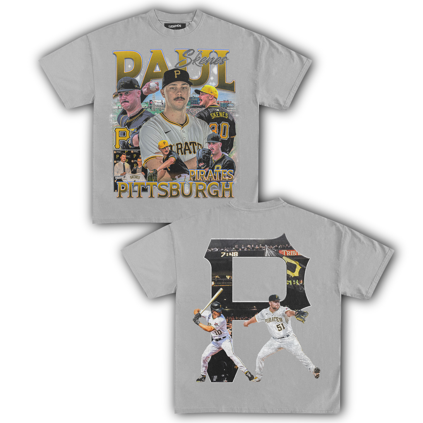 PAUL SKENES PIRATES TEE (Double Sided)