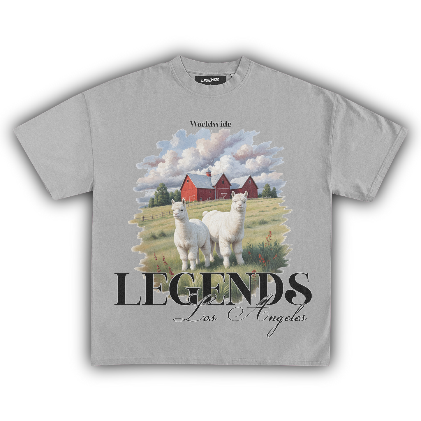 LEGENDS WORLDWIDE LLAMA DRAMA VINTAGE TEE