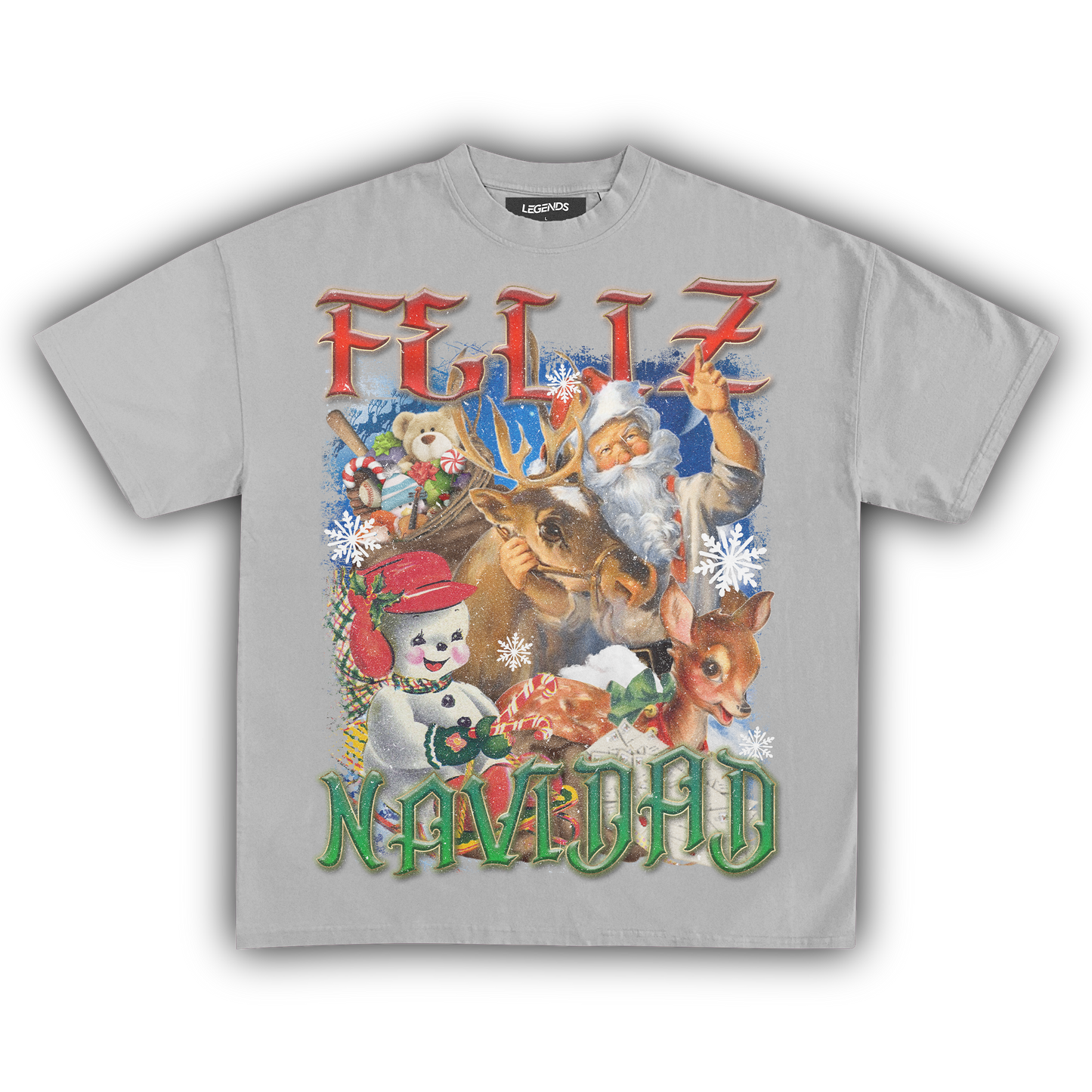 FELIZ NAVIDAD VINTAGE CHRISTMAS TEE