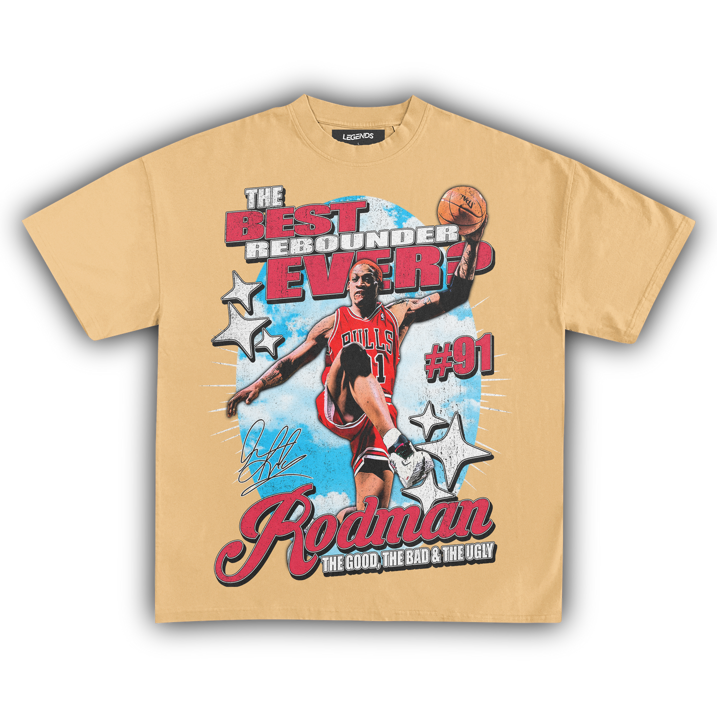 DENNIS RODMAN BEST REBOUNDER EVER TEE