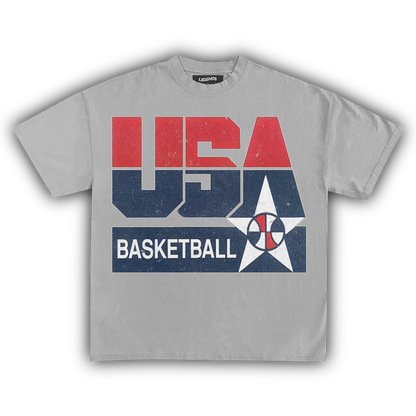 USA BASKETBALL VINTAGE TEE