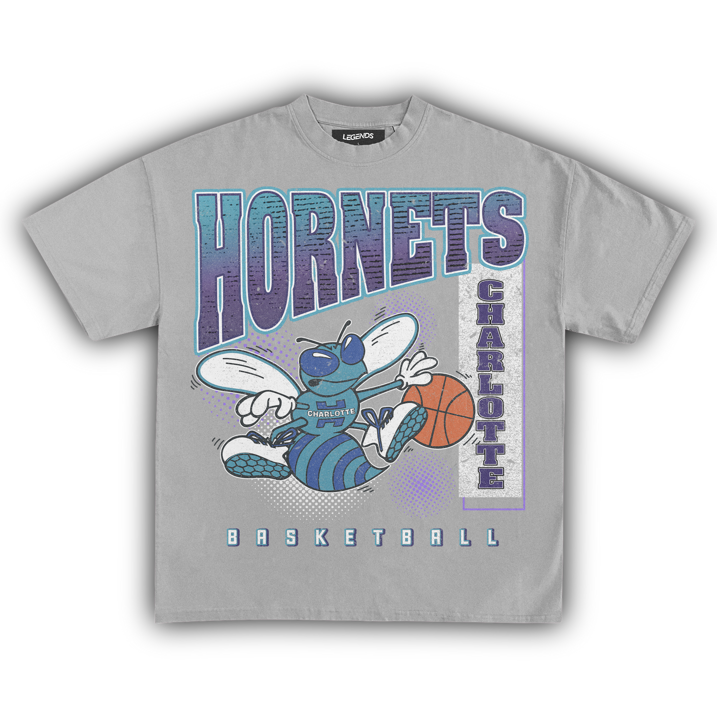 CHARLOTTE HORNETS VINTAGE TEE