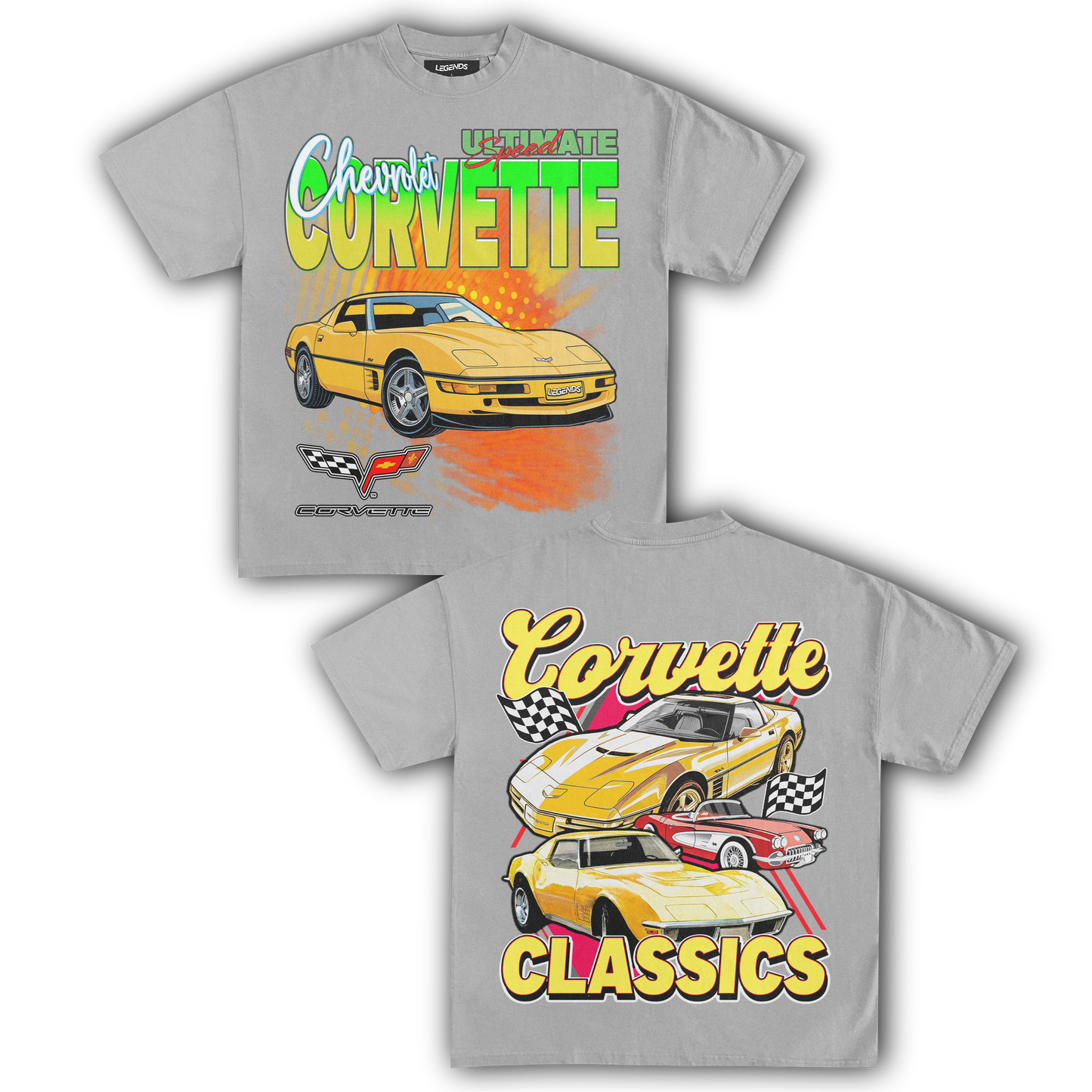 CORVETTE ULTIMATE SPEED CLASSICS TEE (Double Sided)