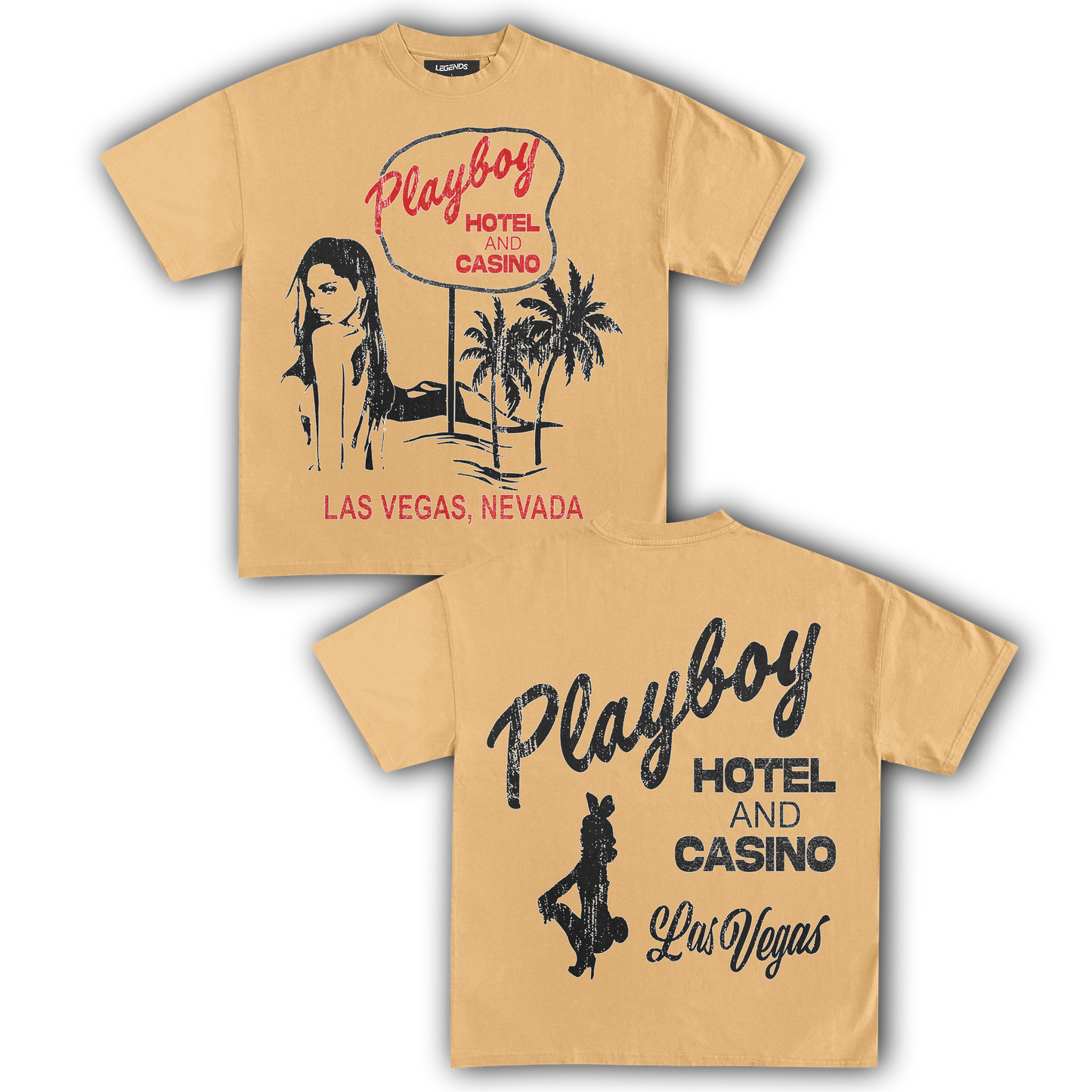 PLAYBOY HOTEL & CASINO TEE (Double Sided)