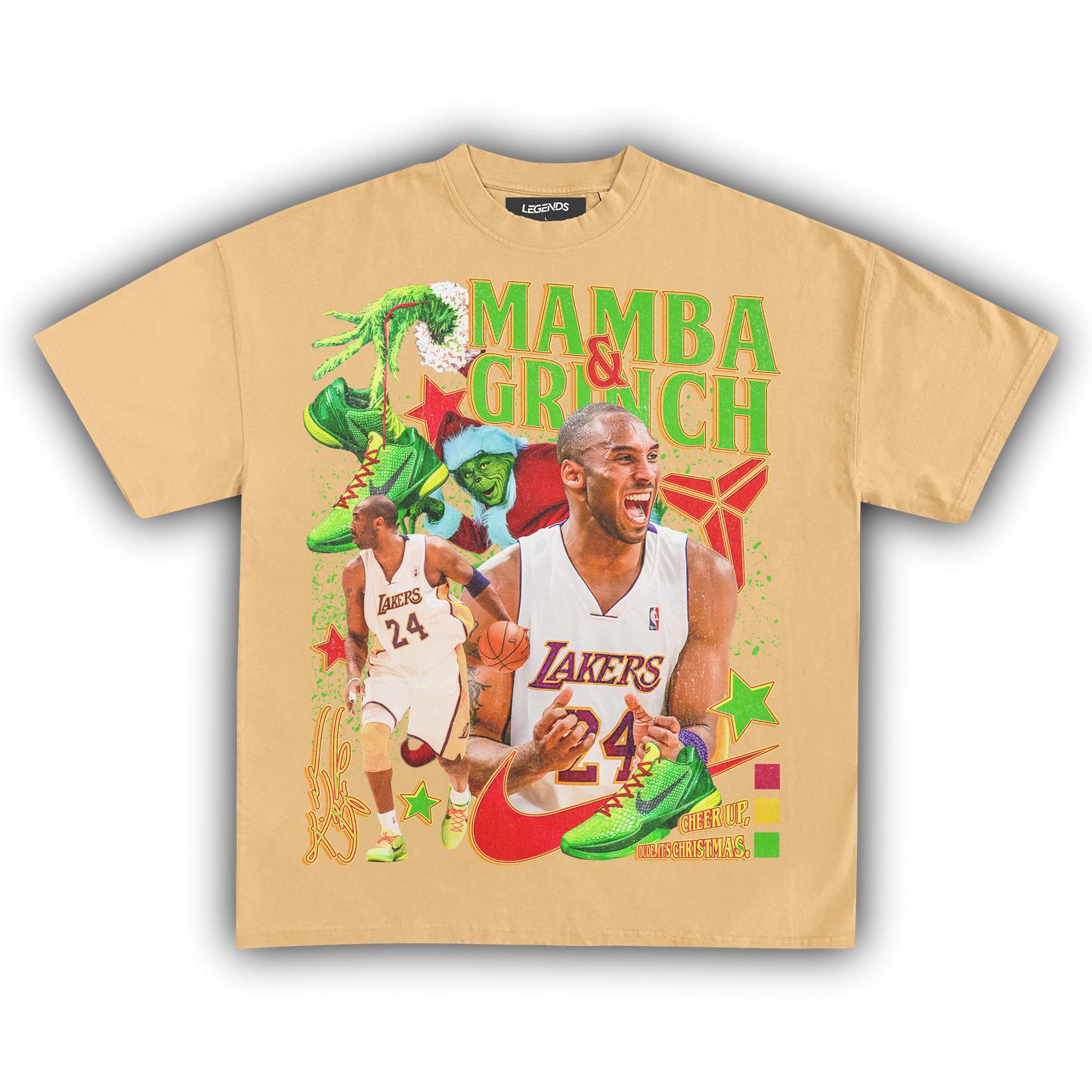 MAMBA & GRINCH STOLE CHRISTMAS TEE