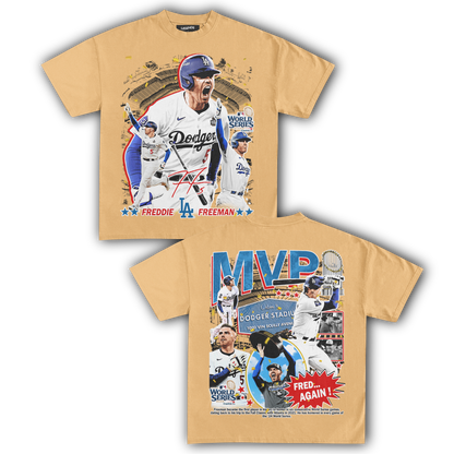 FREDDIE FREEMAN MVP WORLD SERIES CHAMPION TEE (Double Sided)