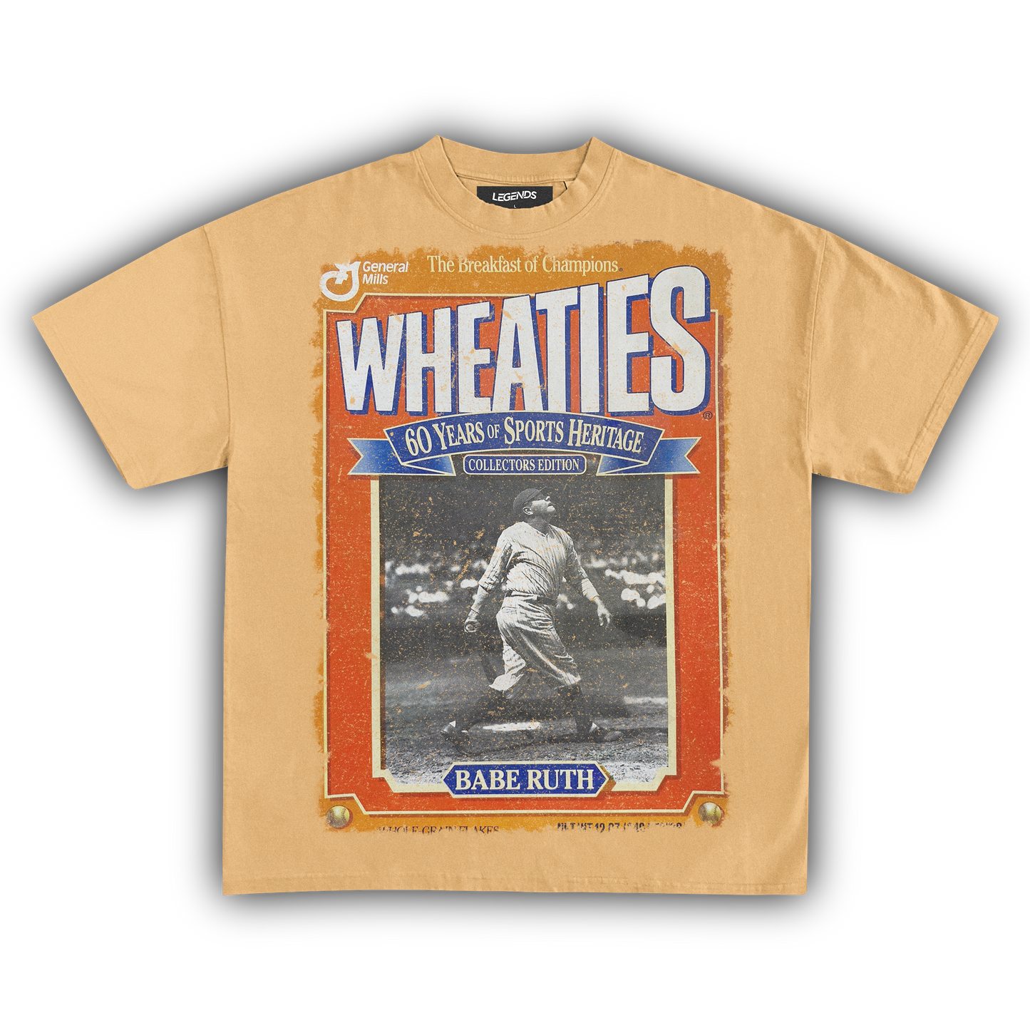 WHEATIES BABE RUTH 1992 VINTAGE TEE