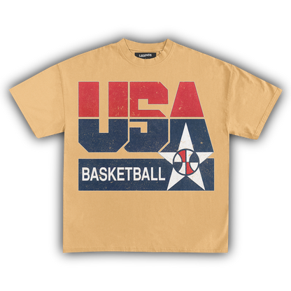 USA BASKETBALL VINTAGE TEE