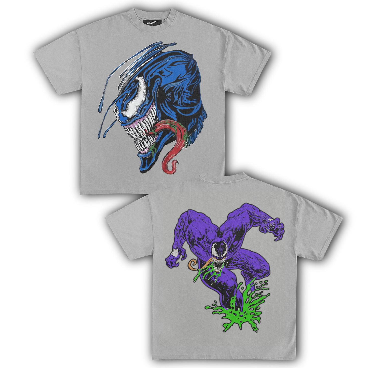 BLUE VENOM TEE (Double Sided)